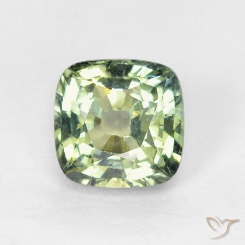 0.86ct 天然 灰绿色 蓝宝石, 软垫, VS