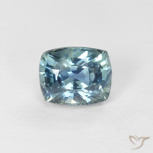 0.66ct 天然 青色 蓝宝石, 软垫, VVS-VS
