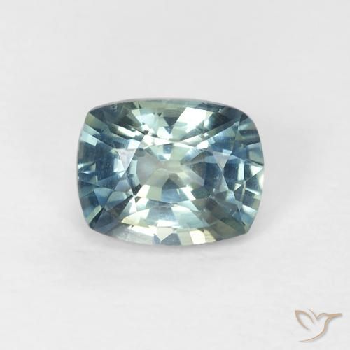 0.74ct 天然 青色 蓝宝石, 软垫, VVS-VS