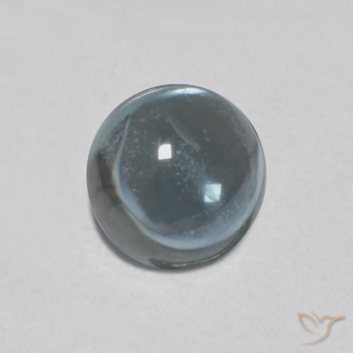 0.51克拉天然蓝宝石，圆形的，透明