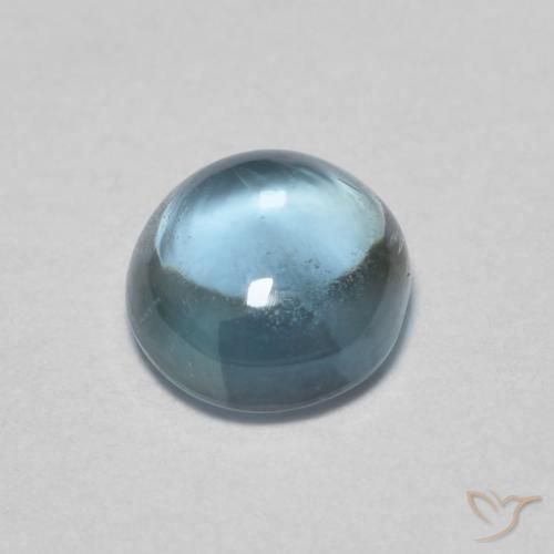 0.51克拉天然蓝宝石，圆形的，透明