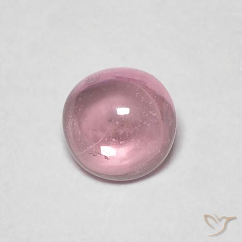 0.49ct 天然 紫檀粉 蓝宝石, 圆形的, 透明