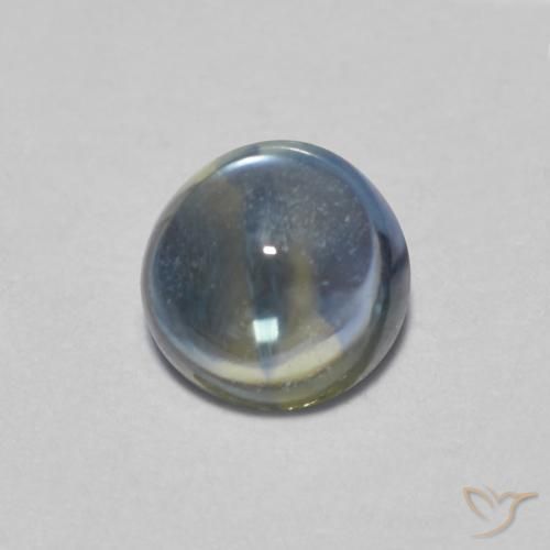 0.42ct 天然 淡蓝色 蓝宝石, 圆形的, 透明