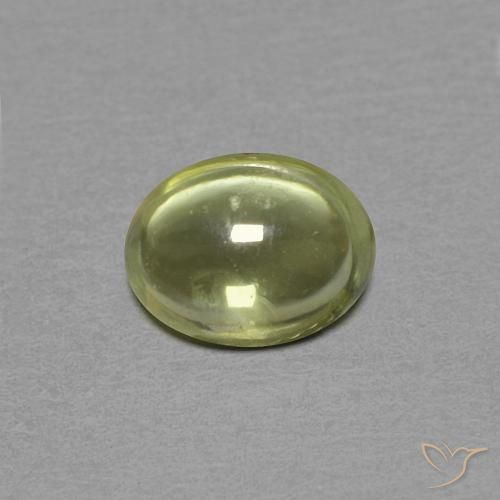 0.46ct 天然 中黄色 蓝宝石, 椭圆形, 透明