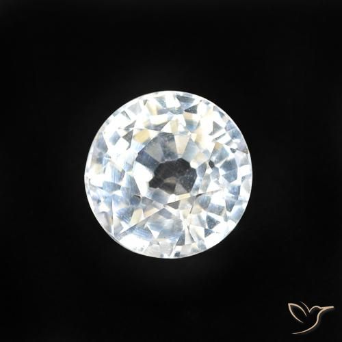 0.58ct 天然 蓝白色 蓝宝石, 圆形的, VVS-VS