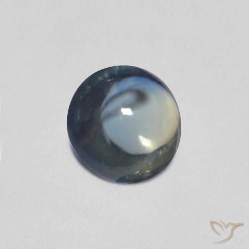 0.44克拉天然蓝宝石，圆形的，透明