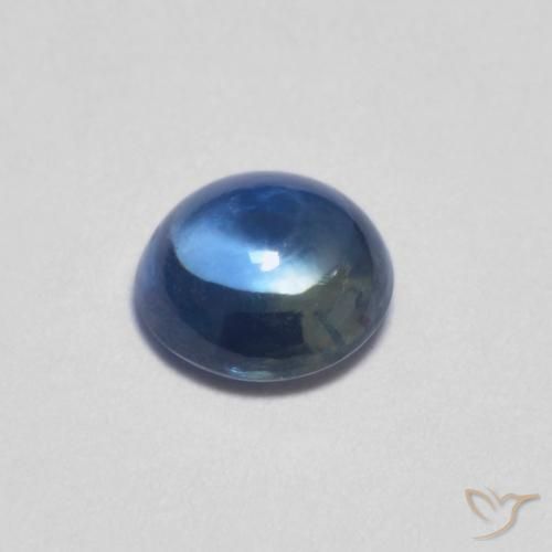 0.44克拉天然蓝宝石，圆形的，透明