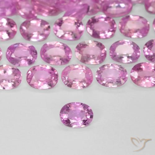 0.21ct 天然 艳粉色 蓝宝石, 椭圆形, VVS-VS