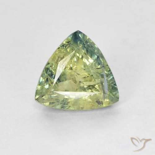 1.04ct 天然 彩色 蓝宝石, 胖三角形, VS-SI