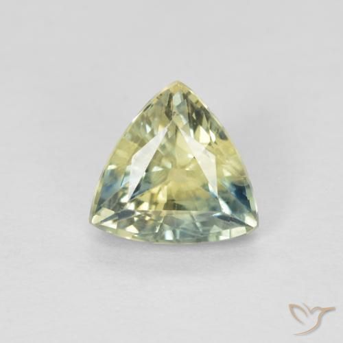0.92ct 天然 彩色 蓝宝石, 胖三角形, VS