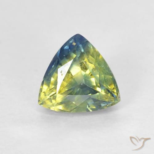 0.82ct 天然 彩色 蓝宝石, 胖三角形, VS