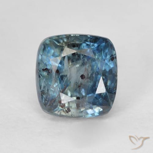 1.41ct 天然 绿蓝色 蓝宝石, 软垫, VS-SI