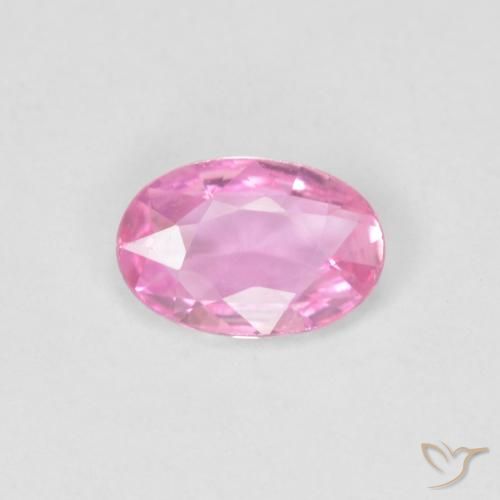 0.40ct 天然 深粉色 蓝宝石, 椭圆形, VVS