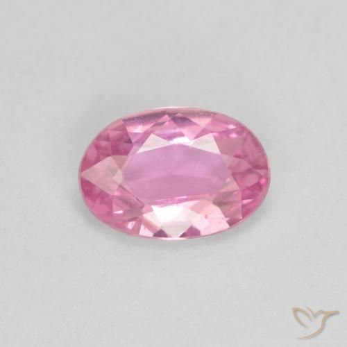 0.45ct 天然 粉紅色 蓝宝石, 椭圆形, VVS