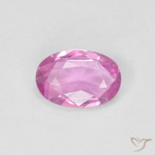 0.47ct 天然 紫粉色 蓝宝石, 椭圆形, VVS