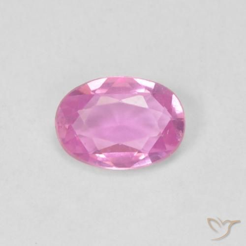 0.46ct 天然 粉紅色 蓝宝石, 椭圆形, VVS