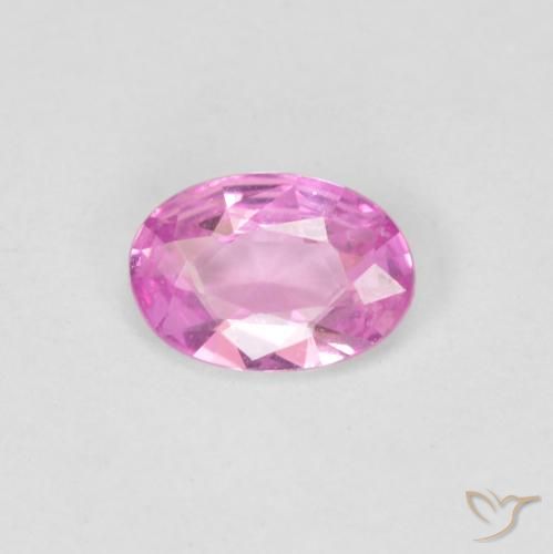 0.37ct 天然 淡皇家紫粉色 蓝宝石, 椭圆形, VVS