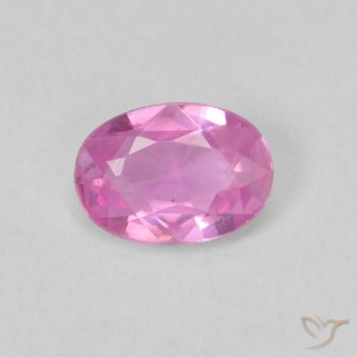 0.47ct 天然 亮粉紫 蓝宝石, 椭圆形, VVS-VS