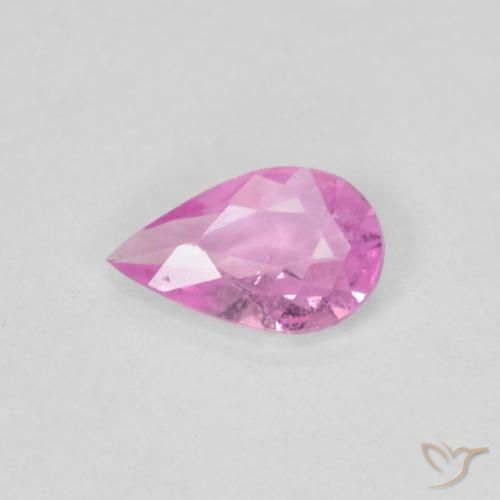 0.26ct 天然 亮粉紫 蓝宝石, 梨形, VS