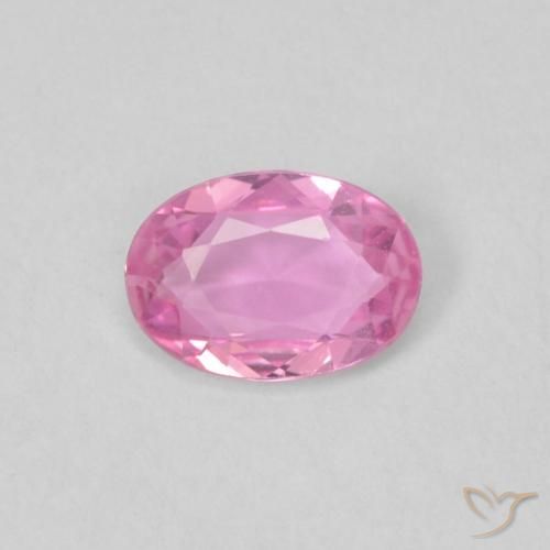 0.40ct 天然 中粉红色 蓝宝石, 椭圆形, VVS