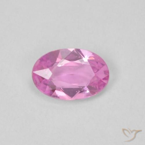 0.41ct 天然 中粉红色 蓝宝石, 椭圆形, VVS