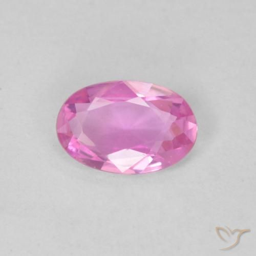 0.39ct 天然 皇家紫粉色 蓝宝石, 椭圆形, VVS