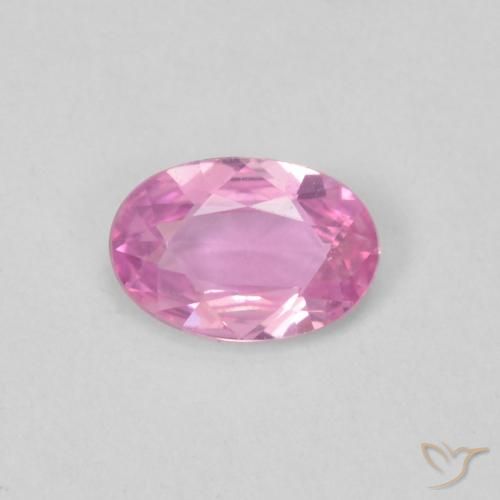 0.36ct 天然 深粉色 蓝宝石, 椭圆形, VVS