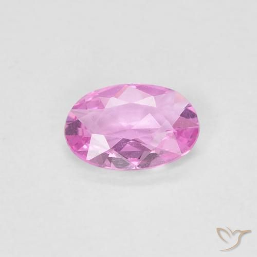 0.35ct 天然 浅粉色 蓝宝石, 椭圆形, VVS