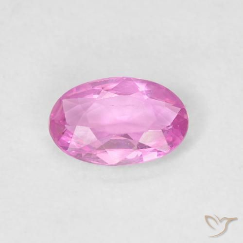 0.46ct 天然 亮粉紫 蓝宝石, 椭圆形, VVS