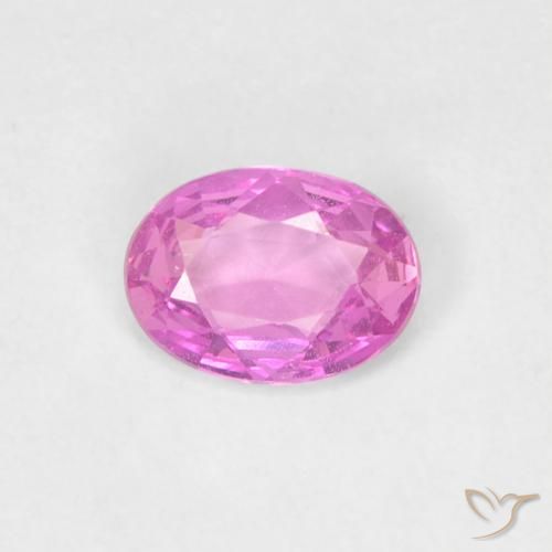 0.37ct 天然 亮粉紫 蓝宝石, 椭圆形, VVS