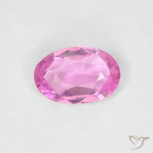 0.39ct 天然 亮粉紫 蓝宝石, 椭圆形, VVS
