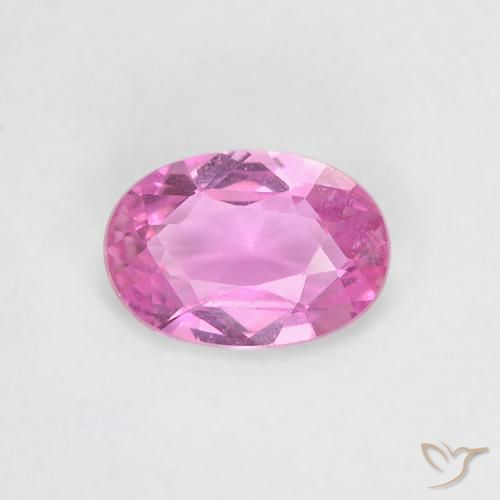 0.47ct 天然 亮粉紫 蓝宝石, 椭圆形, VVS