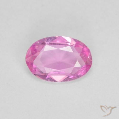 0.39ct 天然 艳粉色 蓝宝石, 椭圆形, VS