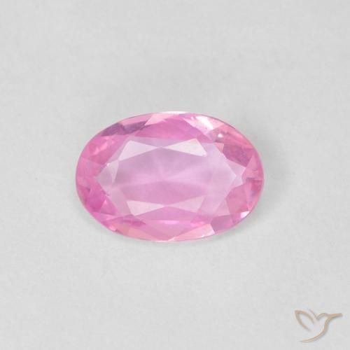 0.37ct 天然 粉紅色 蓝宝石, 椭圆形, VVS