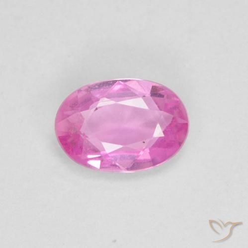 0.50ct 天然 粉紅色 蓝宝石, 椭圆形, VVS-VS