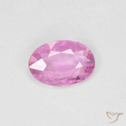 0.34ct 天然 艳粉色 蓝宝石, 椭圆形, VS
