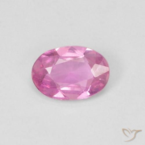 0.48ct 天然 粉紅色 蓝宝石, 椭圆形, VS