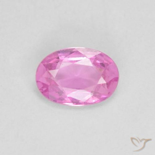 0.44ct 天然 艳粉色 蓝宝石, 椭圆形, VS