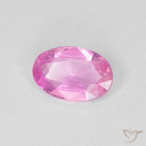 0.41ct 天然 粉紅色 蓝宝石, 椭圆形, VS