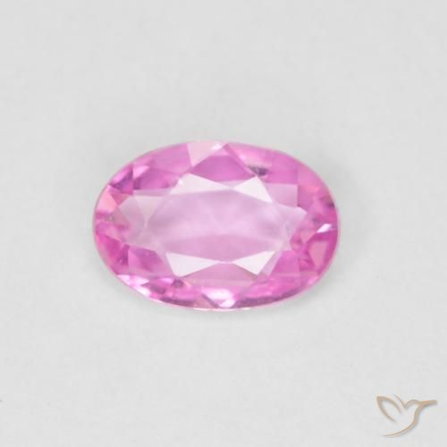 0.38ct 天然 亮粉紫 蓝宝石, 椭圆形, VVS
