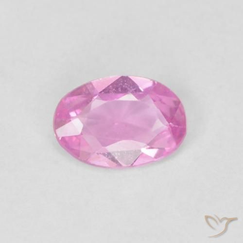 0.37ct 天然 粉紅色 蓝宝石, 椭圆形, VVS