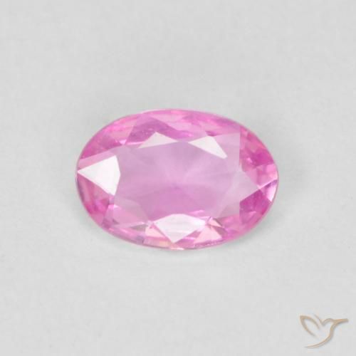 0.39ct 天然 粉紅色 蓝宝石, 椭圆形, VVS