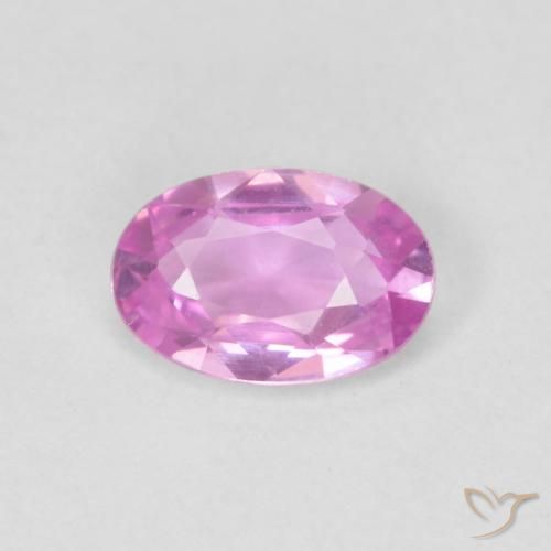 0.51ct 天然 紫粉红 蓝宝石, 椭圆形, VVS