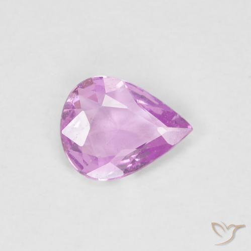 0.36ct 天然 浅粉色 蓝宝石, 梨形, VS
