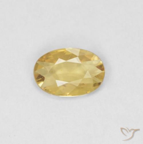 0.36ct 天然 金橙色 蓝宝石, 椭圆形, VVS-VS
