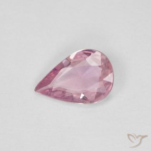 0.34ct 天然 浅粉色 蓝宝石, 梨形, VVS