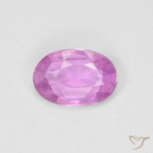 0.47ct 天然 深粉紫 蓝宝石, 椭圆形, VVS-VS