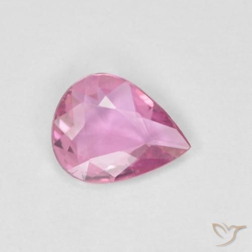 0.39ct 天然 艳粉色 蓝宝石, 梨形, VVS
