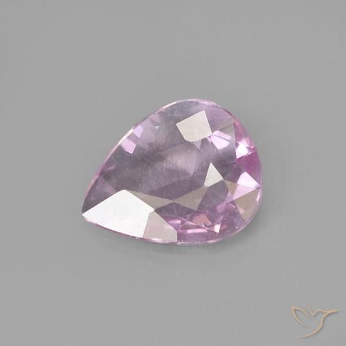 0.40ct 天然 樱桃粉 蓝宝石, 梨形, VVS