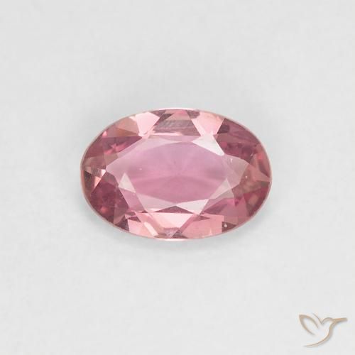 0.43ct 天然 泡泡糖粉色 蓝宝石, 椭圆形, VVS